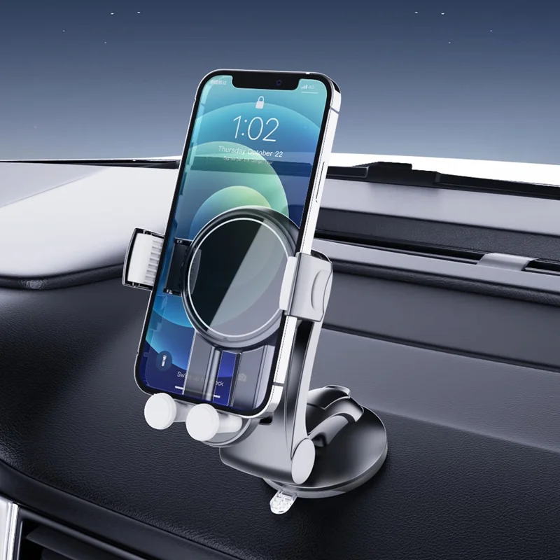 X253 Multifunctional 360 Degree Rotating Car Phone Mount Dashboard Suction Cup Holder