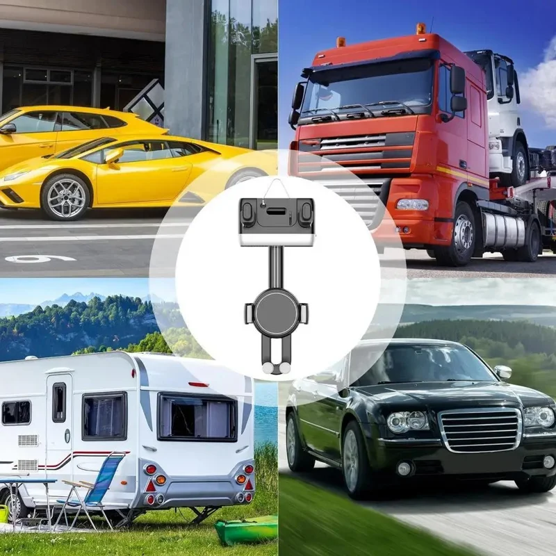 Support de téléphone pour rétroviseur de voiture H256 - Support de navigation pivotant à 360 degrés