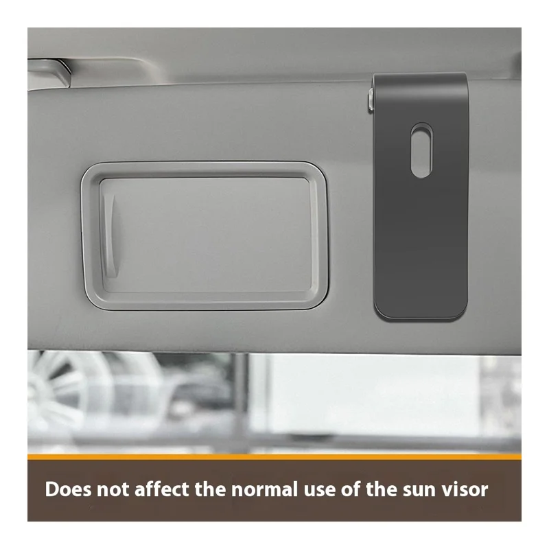 Support de téléphone universel ZY02 pour pare-soleil de voiture avec pince pour smartphone et support de caméra panoramique