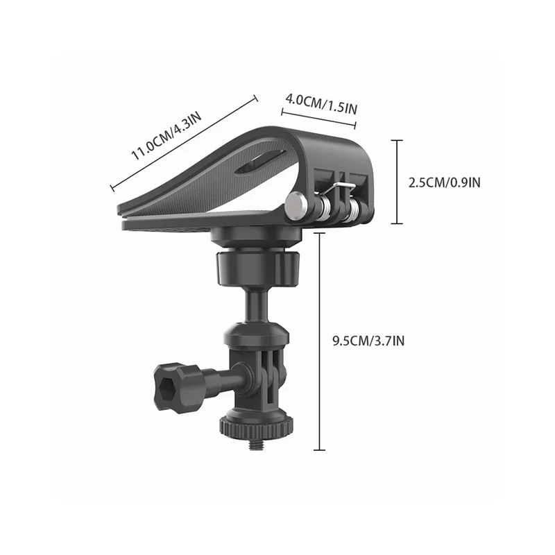 ZY01 Car Sun Visor Mount Action Camera Panoramic Camera Holder with 1 / 4 Inch Screw Interface