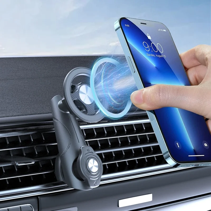 C243C Rotating Magnetic Car Phone Holder Vehicle Air Vent Cellphone Navigation Bracket
