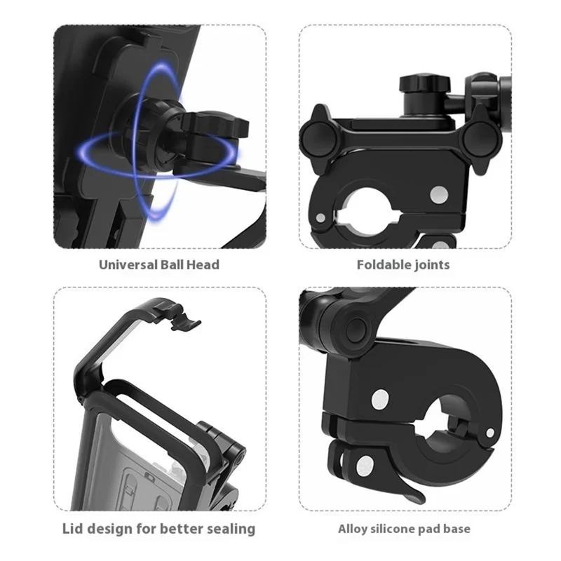Suporte de Telefone para Motocicleta DS-MT3 Touchscreen à Prova d'Água Anti-Névoa GPS Navegação Suporte de Telefone