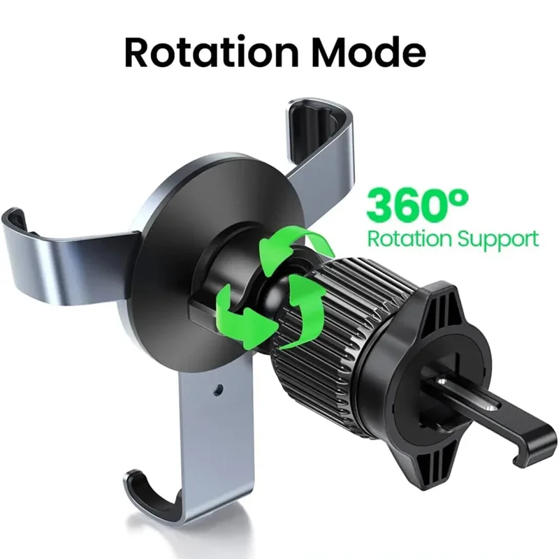 UGREEN 15223 Car Phone Holder Air Vent Mount 360 Degree Adjustable Gravity Sensing Bracket for 4.7 - 7.2 Inch Cellphones