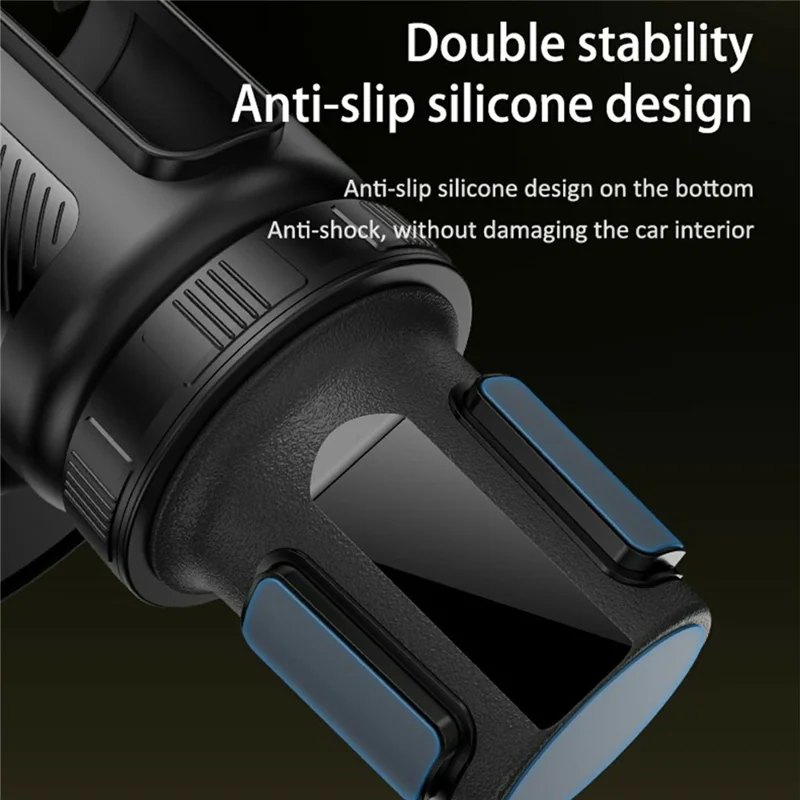 YESIDO C274 Multifunctional Organizer Car Cup Holder Food Tray with Expandable Base Drink Rack Phone Stand