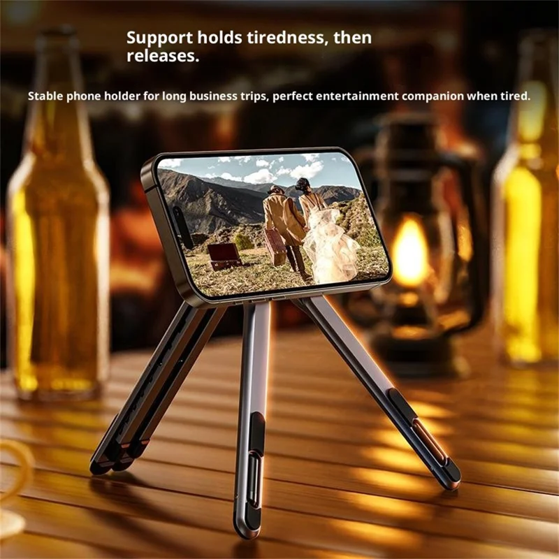 E05 حامل مكتب محمول للوحي المحمول حامل هاتف مغناطيسي متعدد الوظائف من سبائك الألومنيوم