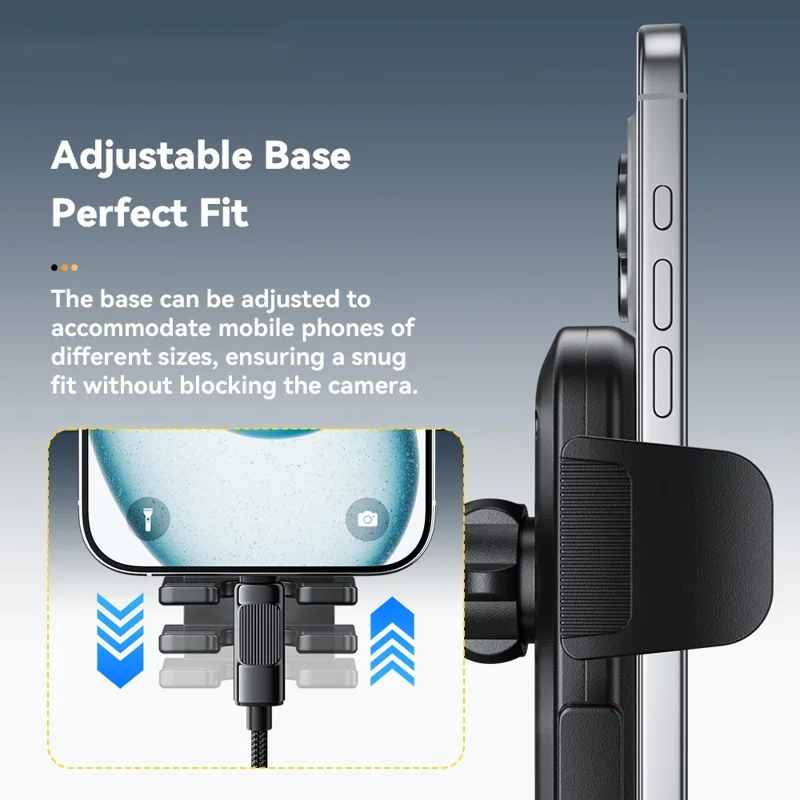 ESSAGER Car Phone Holder Air Vent Mount 360° Rotation Adjustable Bracket Stable Support for 4.7 - 6.9 inch Cellphones