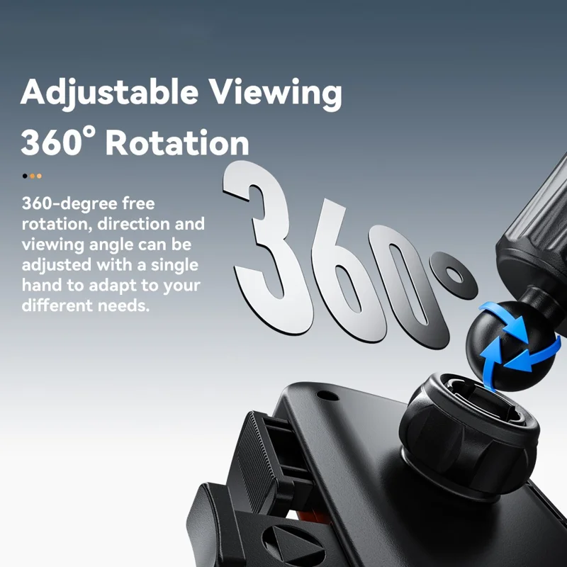 ESSAGER Car Phone Holder Air Vent Mount 360° Rotation Adjustable Bracket Stable Support for 4.7 - 6.9 inch Cellphones