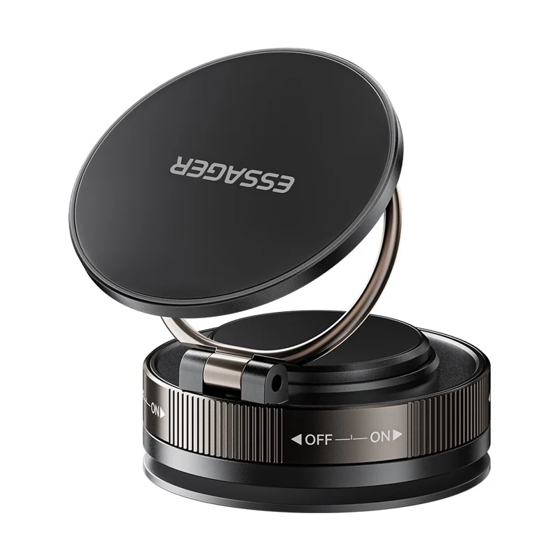 ESSAGER Magnetic Phone Mount 360 Degree Rotation Suction Cup Phone Holder for Car Dashboard