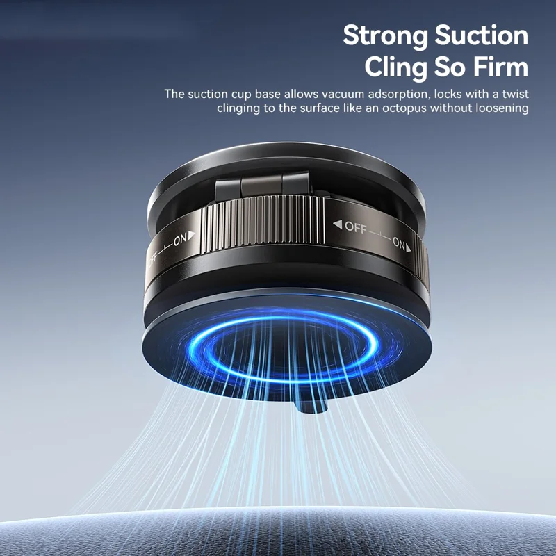 ESSAGER Magnetic Phone Mount 360 Degree Rotation Suction Cup Phone Holder for Car Dashboard