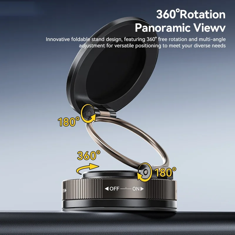 ESSAGER Magnetic Phone Mount 360 Degree Rotation Suction Cup Phone Holder for Car Dashboard