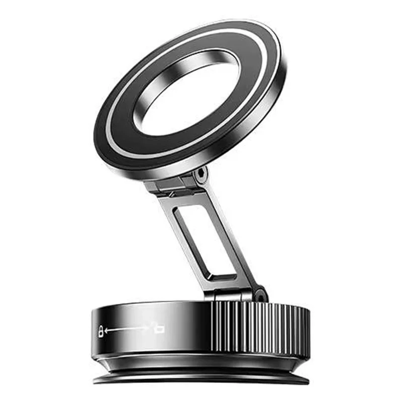 COTECI BS-014 Magnetic Car Phone Mount Holder Vacuum Suction Cup 3-Axis Adjustable Anti Shake Vehicle Stand - Black