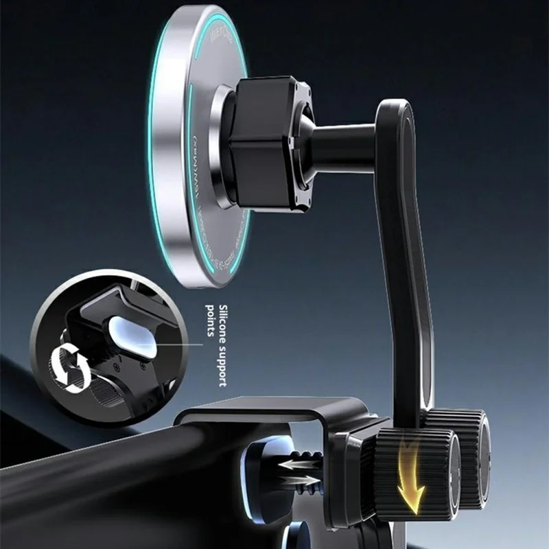 Chargeur sans fil magnétique pour voiture compatible avec MagSafe 15W, support de téléphone pour voiture résistant à la chaleur