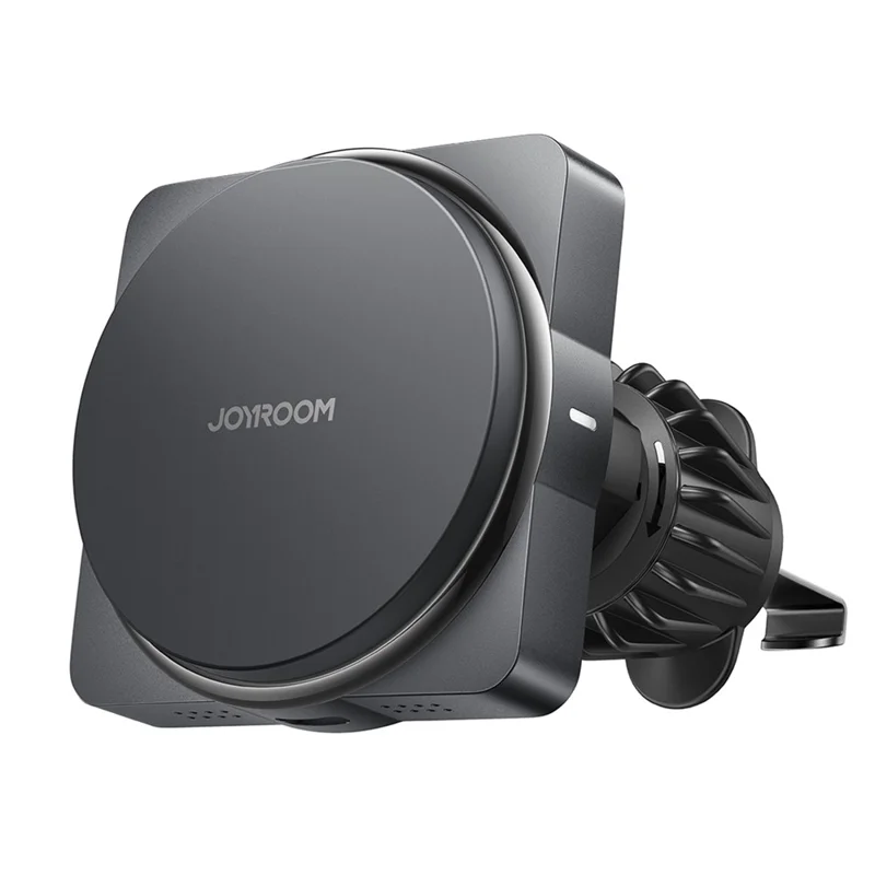 JOYROOM JR-ZS506 15W Auto-Rotating Magnetic Wireless Car Charger Stand Fast Charging Phone Mount - Black