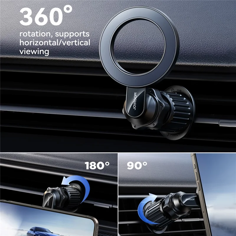 Support Téléphone Aimant Monture Ventilation Voiture JOYROOM JR-ZS345 Support Téléphone Rotatif 360 Degrés