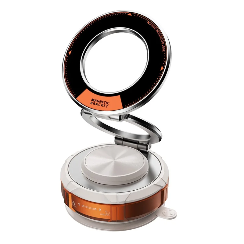 M7 Support Téléphone Voiture à Ventouse Magnétique, Support de Navigation Rotatif pour Tableau de Bord