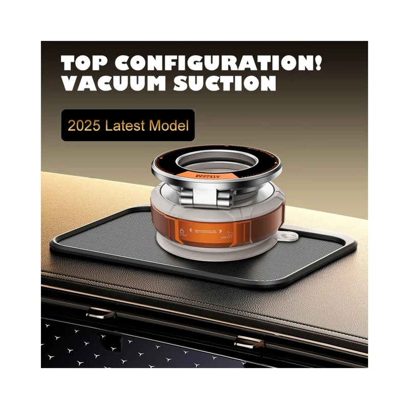 M7 Support Téléphone Voiture à Ventouse Magnétique, Support de Navigation Rotatif pour Tableau de Bord