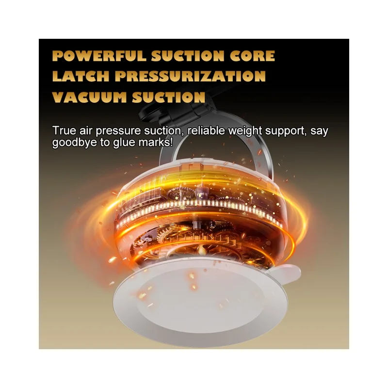 M7 Support Téléphone Voiture à Ventouse Magnétique, Support de Navigation Rotatif pour Tableau de Bord