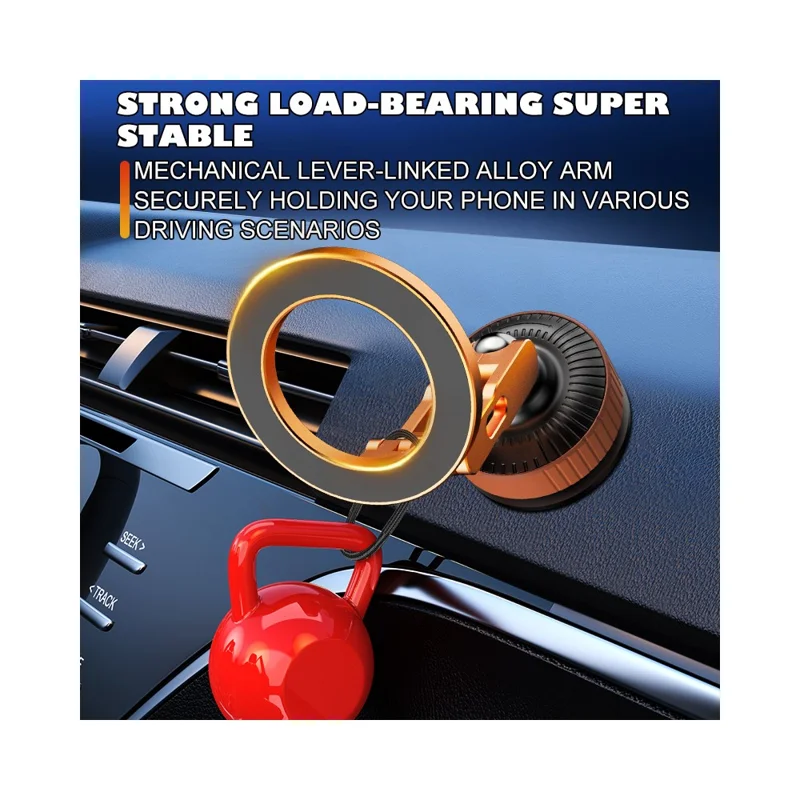 K7 Car Mount Magnetic Phone Holder Vacuum Suction Foldable Navigation Stand for Vehicle Dashboard