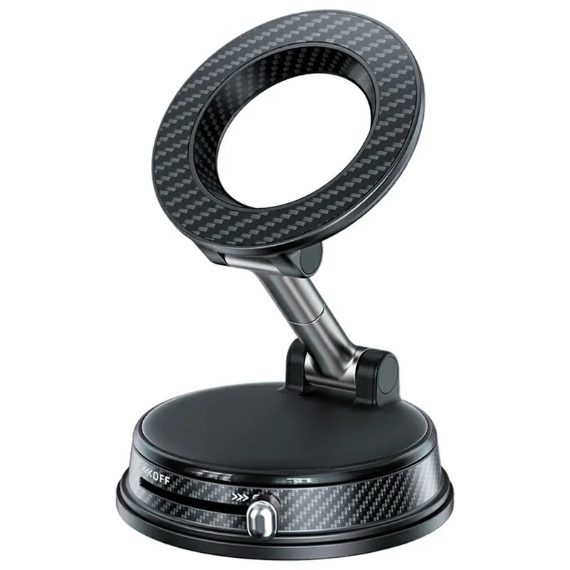 HONNOBE A13 Multi-Functional Vacuum Magnetic Phone Mount 1080° Free Viewing Strong Suction Cup Holder - Black