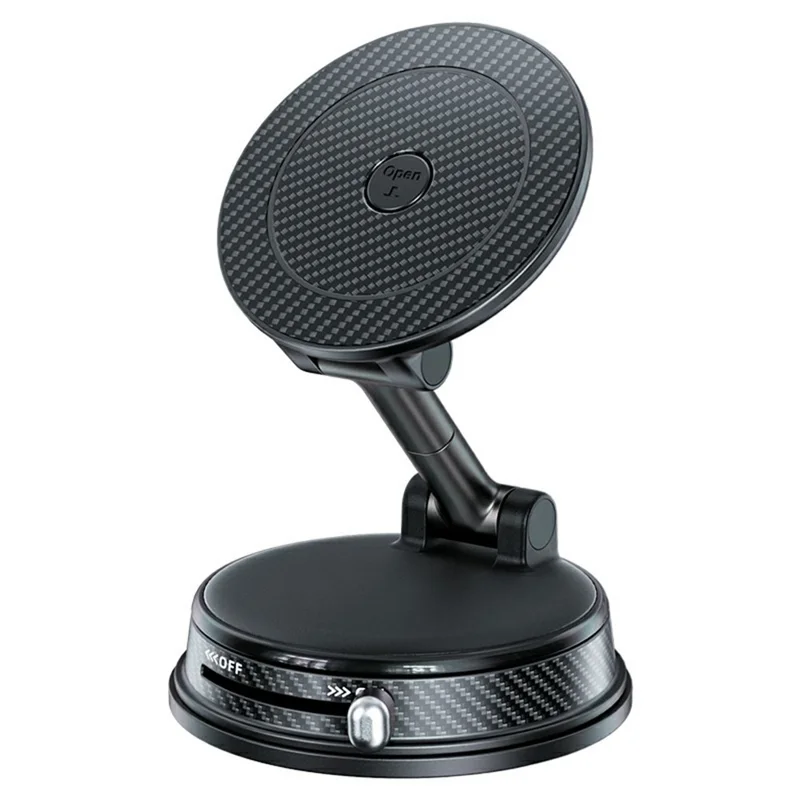 HONNOBE A15 2 in 1 Car Aromatherapy Phone Mount 360° Rotation Vacuum Magnetic Holder with Silicone Suction Cup - Black