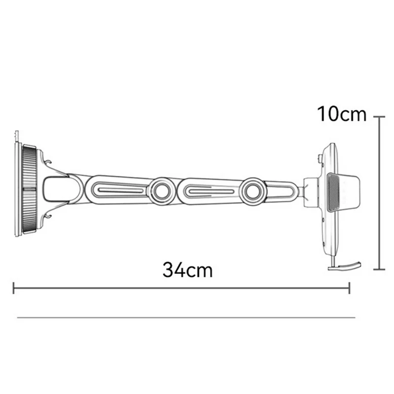 YESIDO C275 Car Dashboard Mount Suction Cup Base Truck Phone Holder Bracket for 4.7-7.2 Cellphones