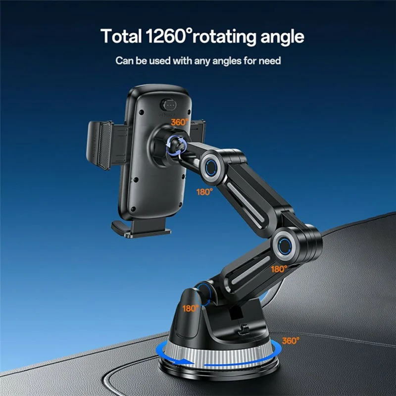 YESIDO C275 Car Dashboard Mount Suction Cup Base Truck Phone Holder Bracket for 4.7-7.2 Cellphones