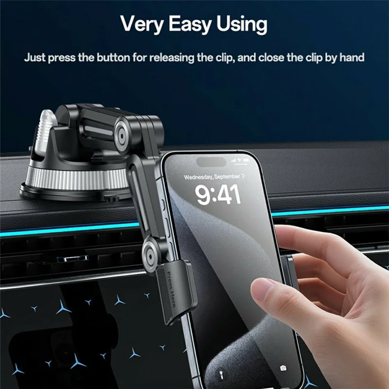 YESIDO C275 Car Dashboard Mount Suction Cup Base Truck Phone Holder Bracket for 4.7-7.2 Cellphones