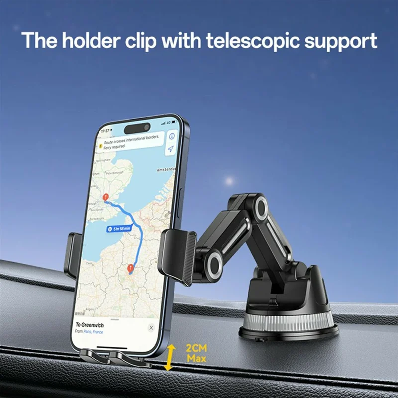 YESIDO C275 Car Dashboard Mount Suction Cup Base Truck Phone Holder Bracket for 4.7-7.2 Cellphones