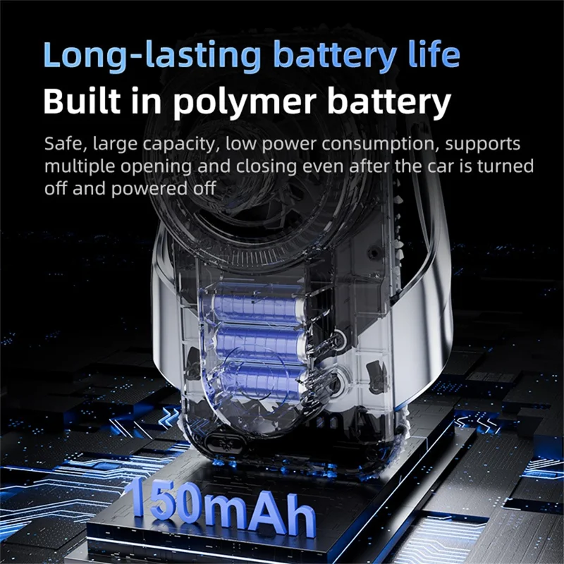 SD35 Smart Semiconductor Cooling Car Phone Holder 15W Fast Wireless Charging Vent Phone Mount with RGB Light - Black