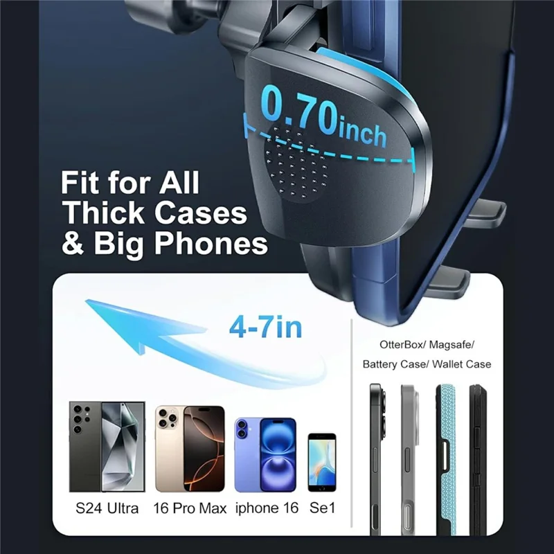 RORHXIA PG01 Car Vent Phone Mount 360 Degree Rotation Phone Holder