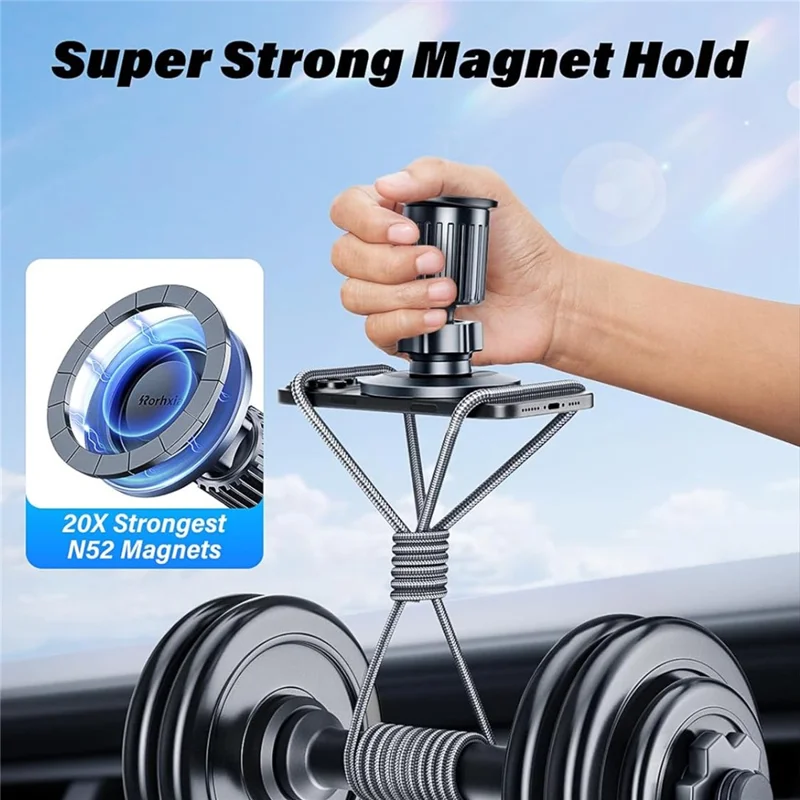 RORHXIA XJ-Vent Magnetic Car Mount Air Vent Phone Holder 360 Degree Rotation Stand