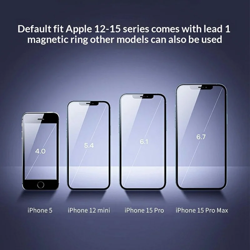 AT28 Universal Magnetic Car Phone Mount Dashboard Console Screen Navigation Foldable Holder Stand - Black