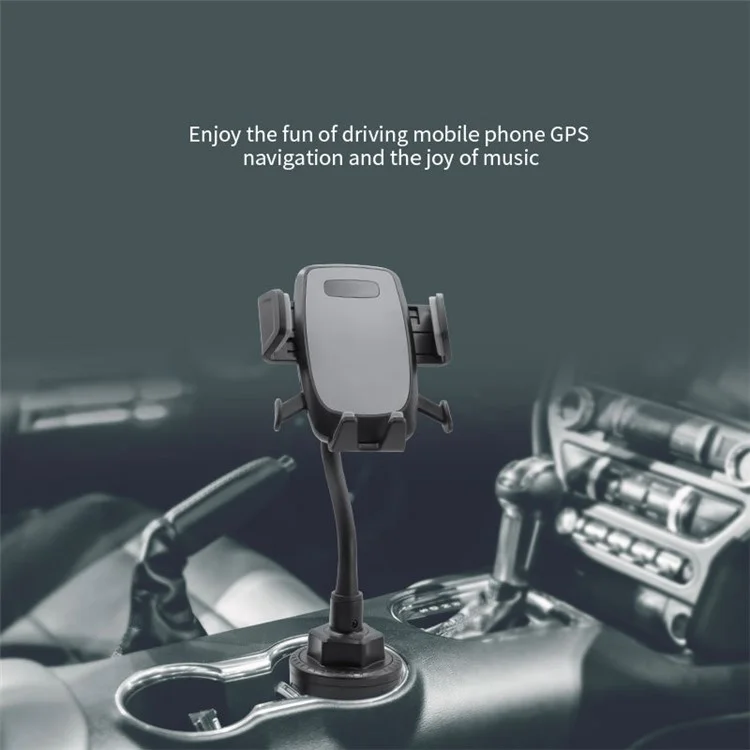 A083+X905 360 Degrees Rotating Flexible Gooseneck Car Cup Holder 3.8-6.8 inch Phone Stand Bracket