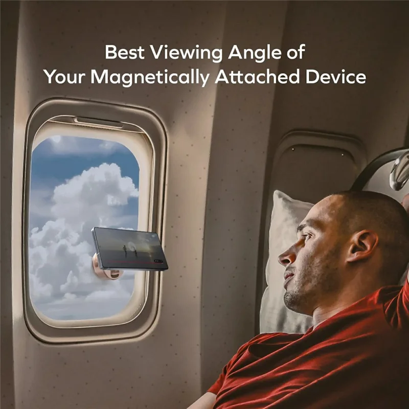 MOMAX KH20 1-Snap Go Electric Magnetic Phone Stand Auto Suction 360° Rotation Tri-Axis Foldable Holder - Black