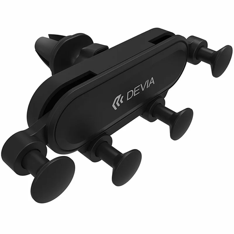 DEVIA ES071 Серия Kintone Автомобильный держатель для телефона с гравитационным креплением, крепление на вентиляционную решётку, подставка для смартфона - Черный