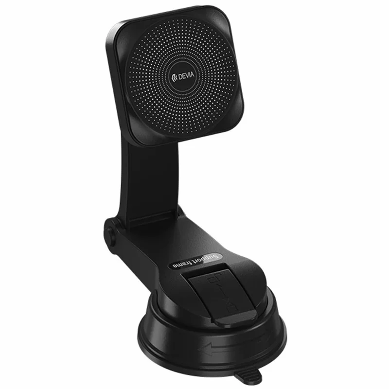 DEVIA X15 Smart Series Car Mount Magnetic Wireless Charger 15W Fast Charging Phone Holder - Black