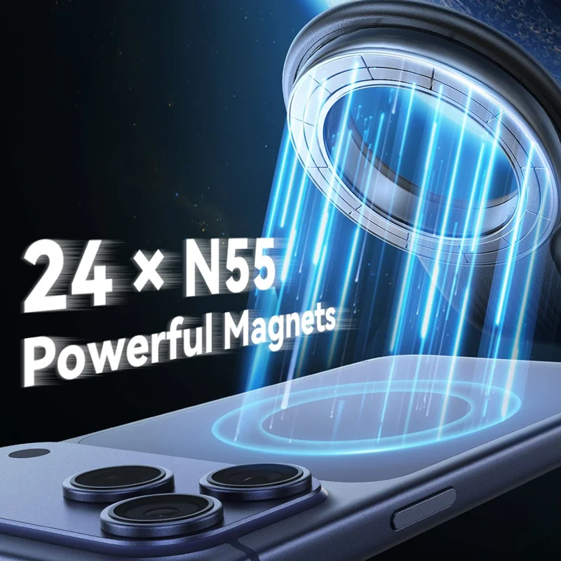 JOYROOM JR-ZS518 Bendable Magnetic Phone Holder Flexible Arm Car Phone Mount for Dashboard Windshield - Black