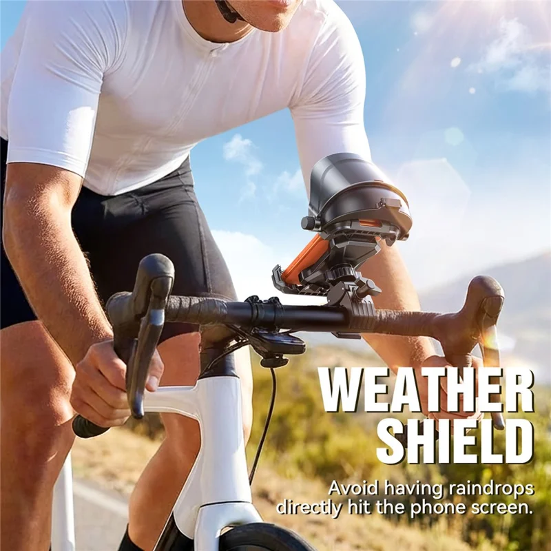 Suporte para Telemóvel JOYROOM JR-ZS528 para Bicicleta com Sombrinha, Suporte de Guiador para Telemóvel