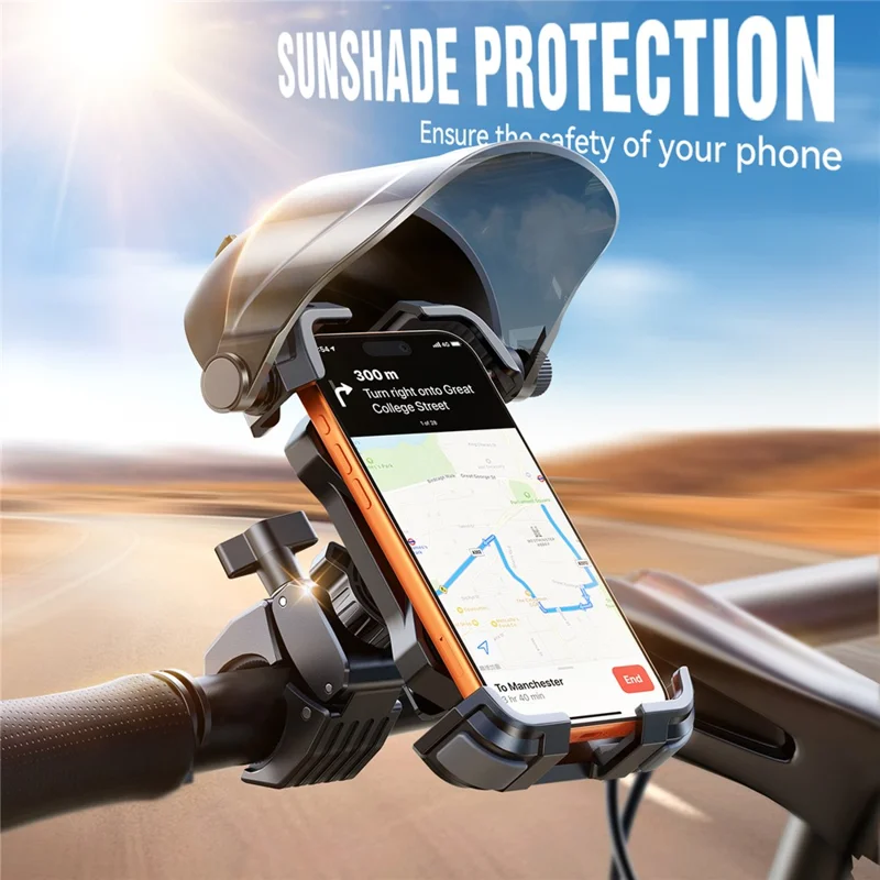Suporte para Telemóvel JOYROOM JR-ZS528 para Bicicleta com Sombrinha, Suporte de Guiador para Telemóvel