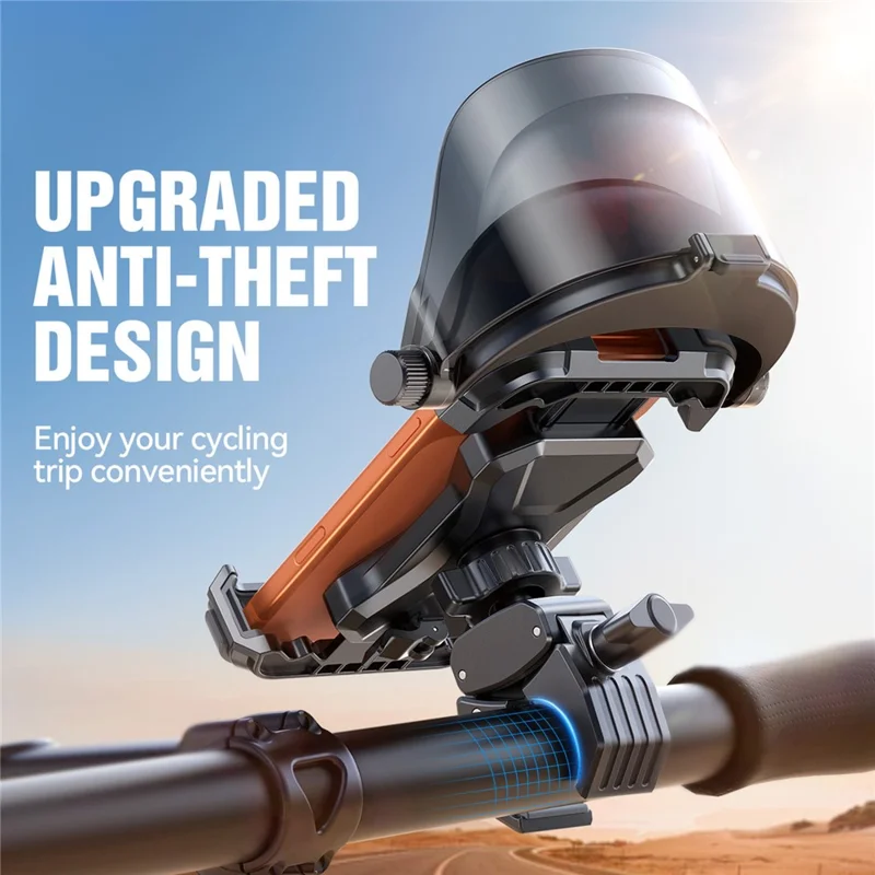 Suporte para Telemóvel JOYROOM JR-ZS528 para Bicicleta com Sombrinha, Suporte de Guiador para Telemóvel