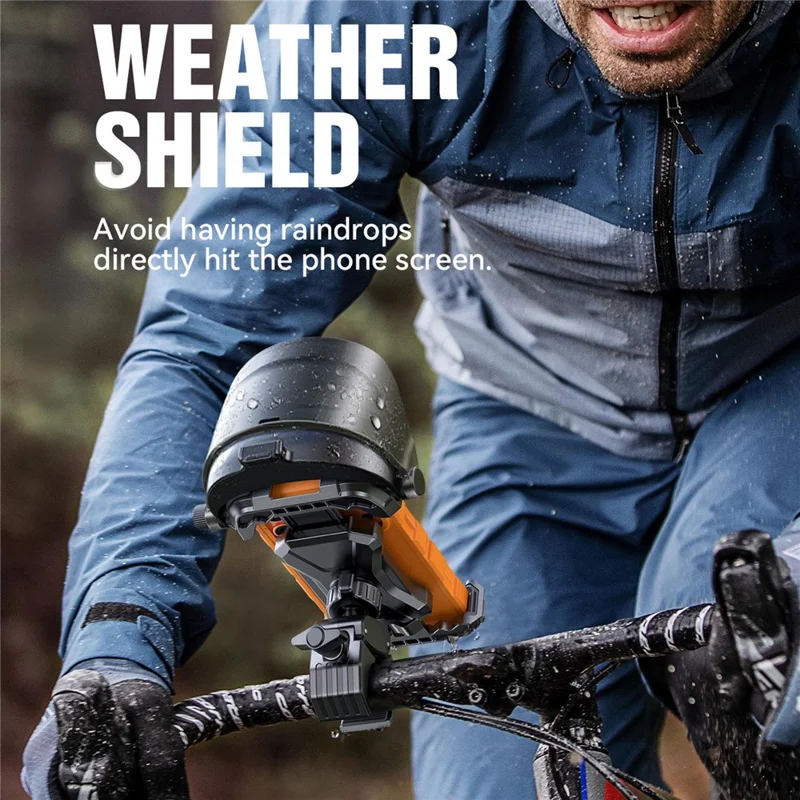 Suporte para Telemóvel JOYROOM JR-ZS528 para Bicicleta com Sombrinha, Suporte de Guiador para Telemóvel