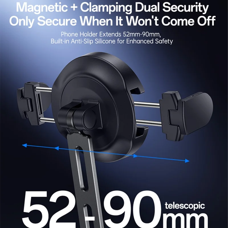 YESIDO C232 Magnetic Neck Phone Holder for iPhone / GoPro Action Camera Hands-free Mount Stand - Black