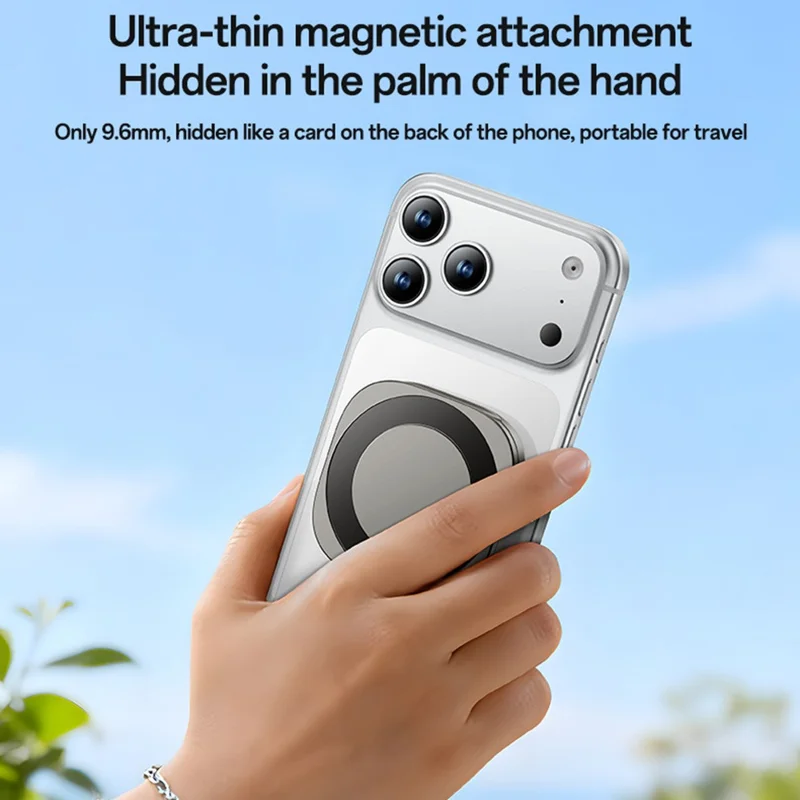 Support Téléphone Magnétique Pliable YESIDO C301 C301 Support de Bureau à Charnière à Amortissement 3 Étapes - Inoxydable