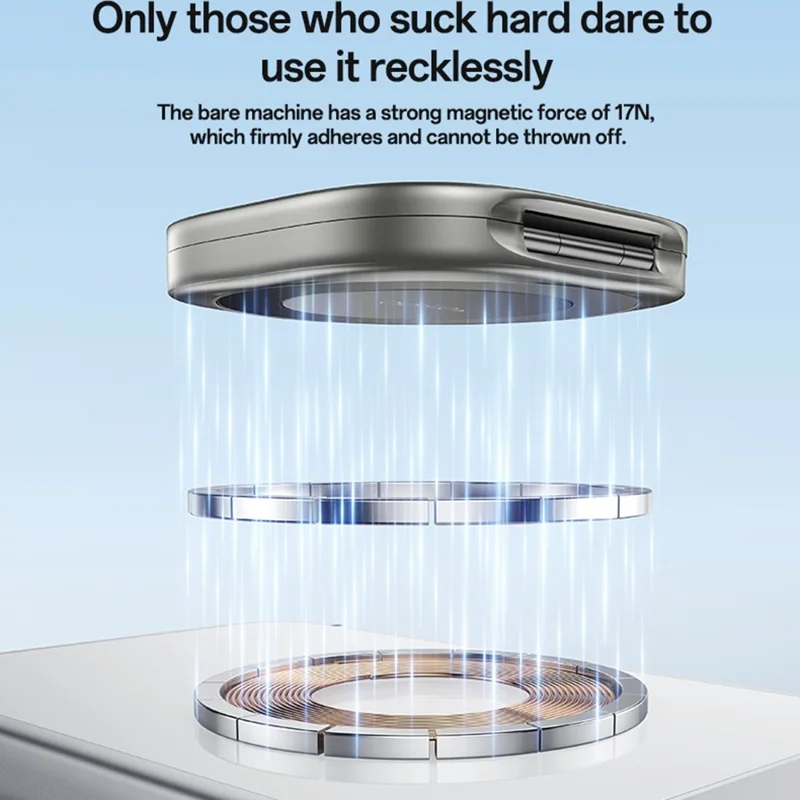 Support Téléphone Magnétique Pliable YESIDO C301 C301 Support de Bureau à Charnière à Amortissement 3 Étapes - Inoxydable