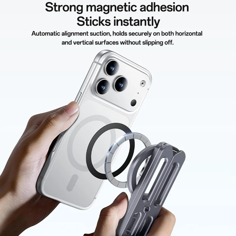 YESIDO C231 Folding Tripod Stand Aluminum Alloy Portable Magnetic Phone Desktop Support Selfie Stick - Tarnish