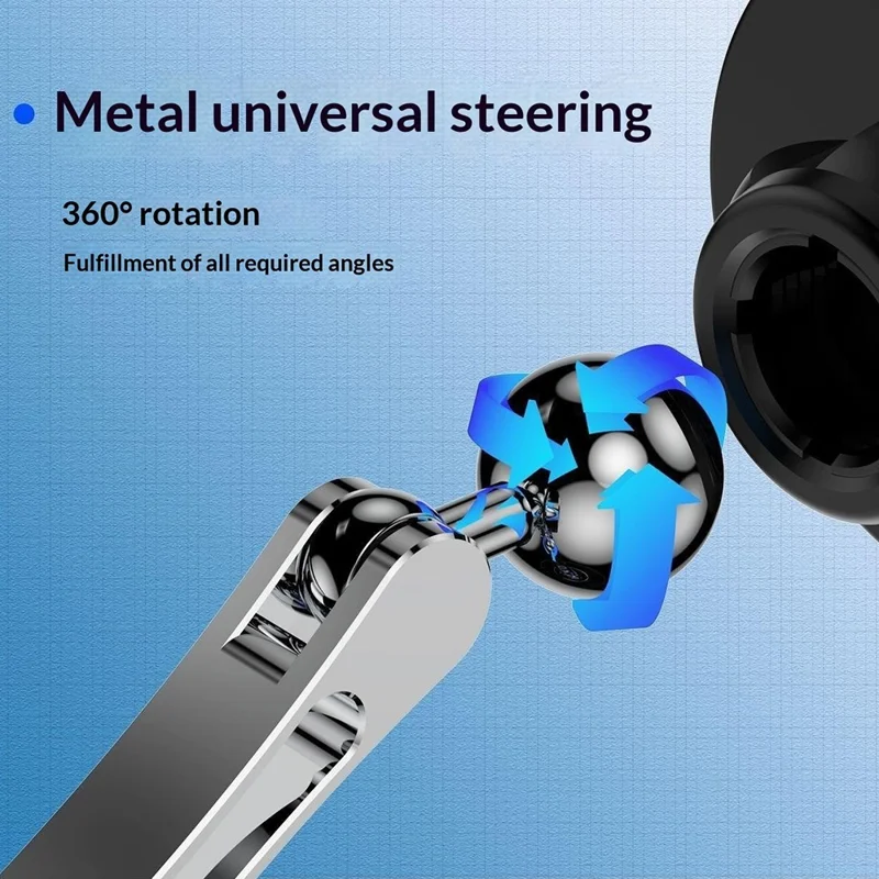 QH-AKD145 Magnetic Car Phone Mount 360 Degree Rotatable Foldable Dashboard Cellphone Stand with Adhesive Base