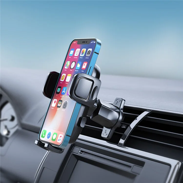 A193+X158 Universal 360 Degrees Rotatable Metal Hook Type Car Air Outlet Mobile Phone Holder Bracket