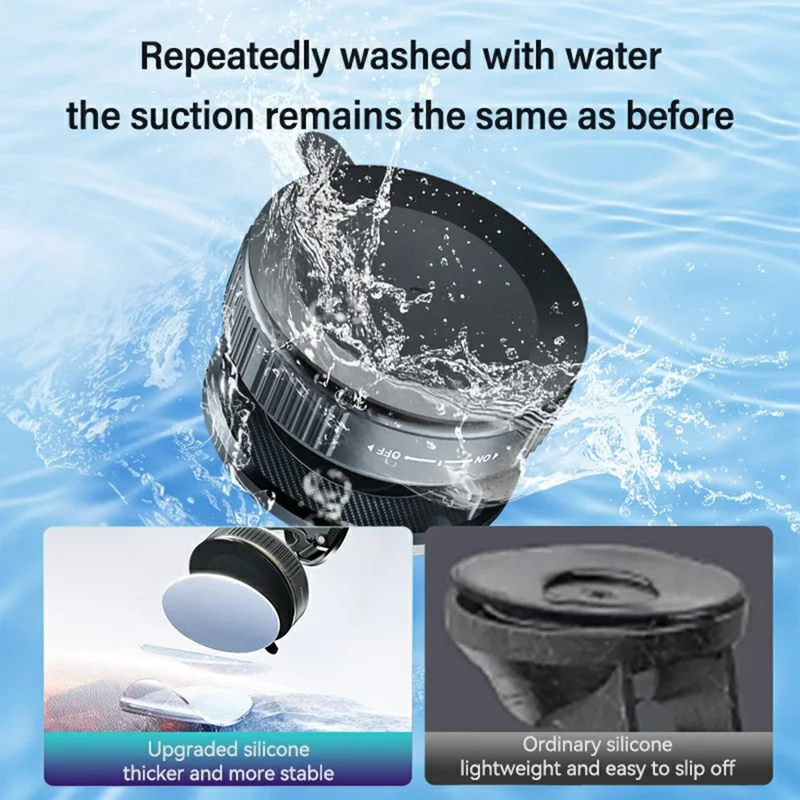 H30 Suction Cup Base Car Phone Holder Foldable Dashboard Windshield Mount Magnetic Cellphone Stand - Black