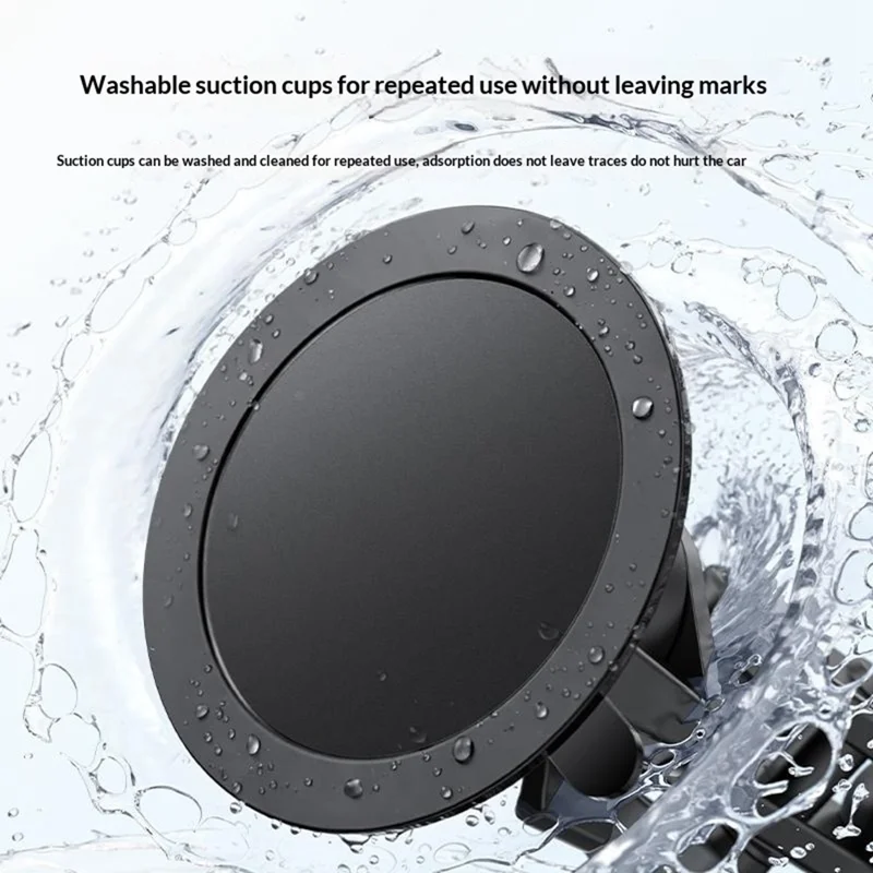 YESIDO C281 Compatible with Magsafe Car Mount Phone Holder Dashboard 360° Adjustable Magnetic Suction Cup Phone Stand for Smartphone