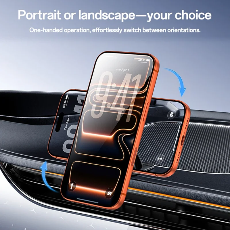 YESIDO C235 Magnetic Car Phone Mount 360 Degrees Rotation Dashboard Stand with 2Pcs Magnetic Sheets